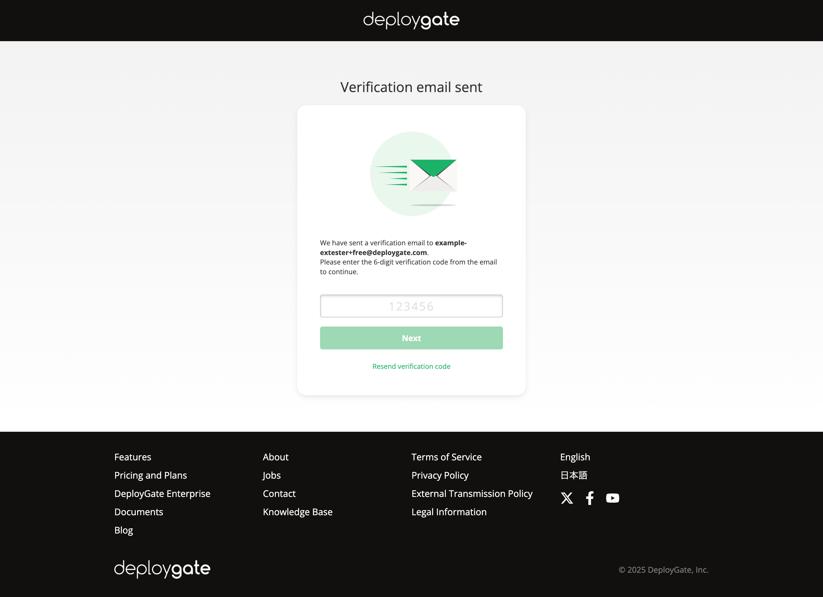 Screenshot of create account from web 1